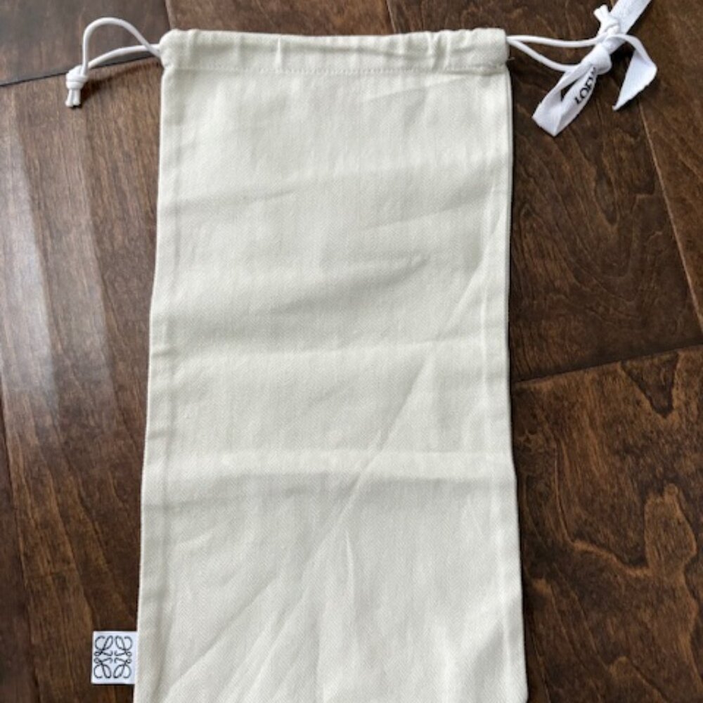 Loewe Cream Drawstring Dust Bag With Ribbon - Picture 2 of 5